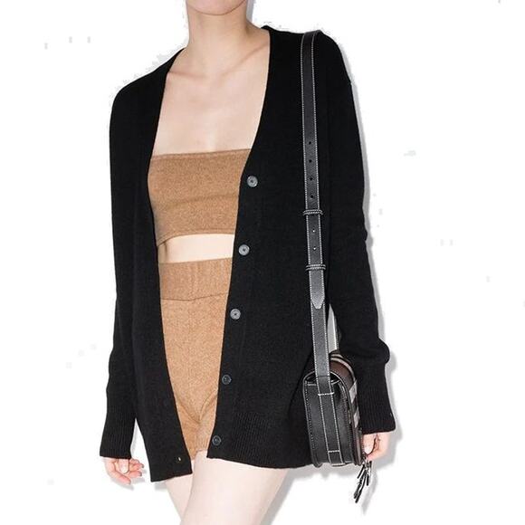 Lisa Yang Winnie Shorts Size 0 XS & Selah Bandeau Bra Size 1 S / M Walnut Camel - Picture 1 of 16